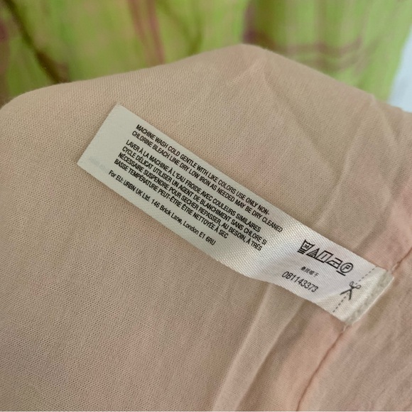 Free people plaid sundress dress with an open back - Picture 11 of 16